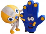 ssMascot costumes Elabika - Hand and Ball European Universities Handball Championship